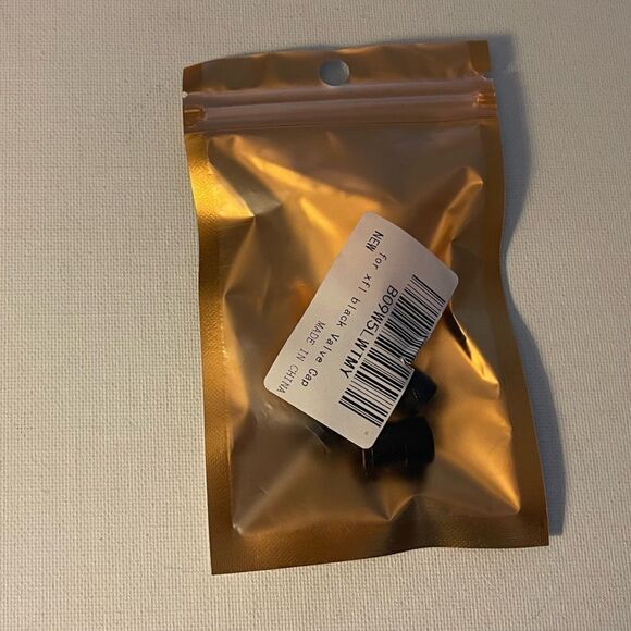 Chevrolet Logo valve Stem caps in black set of 4 NWT - Picture 4 of 4